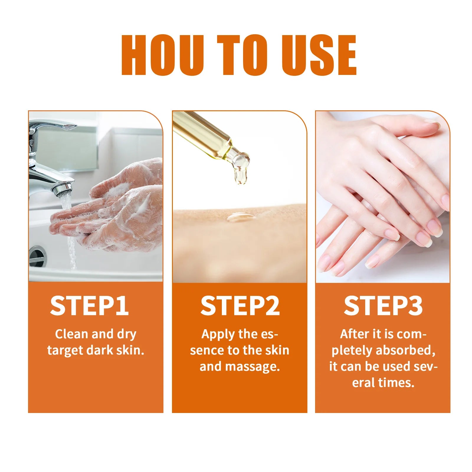 Dark Knuckles Whitening Serum Dark Knees Elbow Lightening Pigmentation Corrector Hand Knuckle Glow Intense Stains Remover Serum
