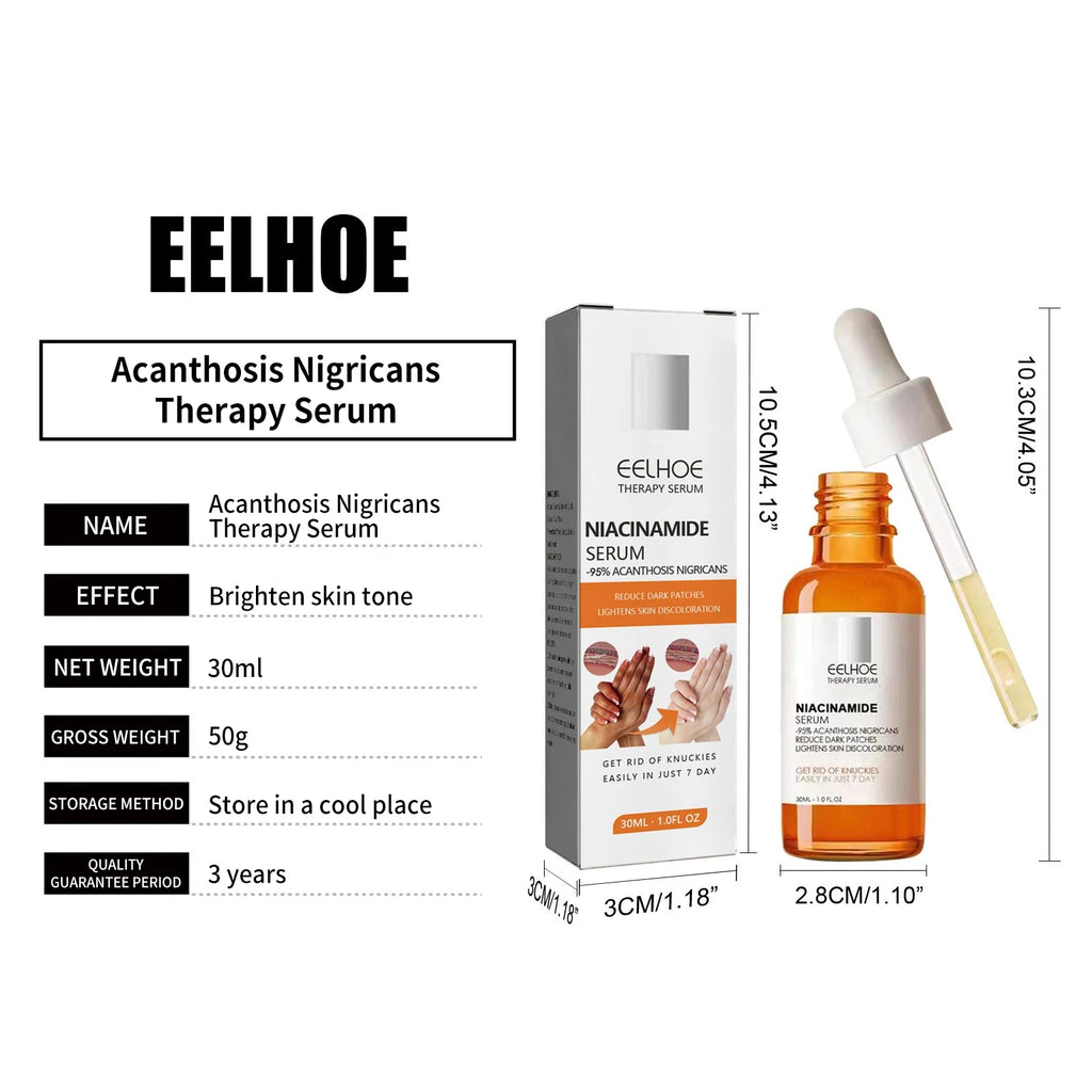 Dark Knuckles Whitening Serum Dark Knees Elbow Lightening Pigmentation Corrector Hand Knuckle Glow Intense Stains Remover Serum