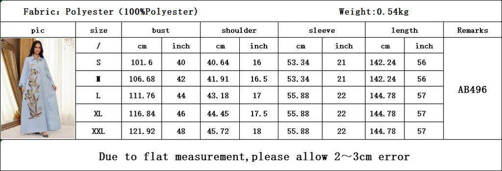 Eid Abaya Party Dress Women Lapel Shirt Dresses Sequins Embroidery Office Lady Muslim Jalabiya Ramadan Vestidos Largos Robe