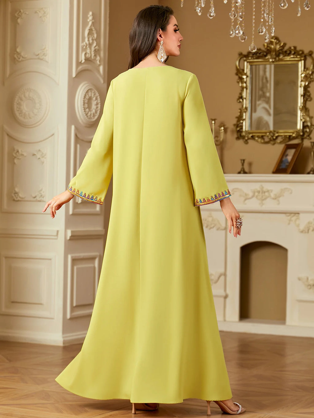 Eid Dress for Women Abaya Embroidery Party Long Dresses Muslim Caftan Robe Jalabiya Ramadan  Dubai Kaftan 2025 Vestidos Largos