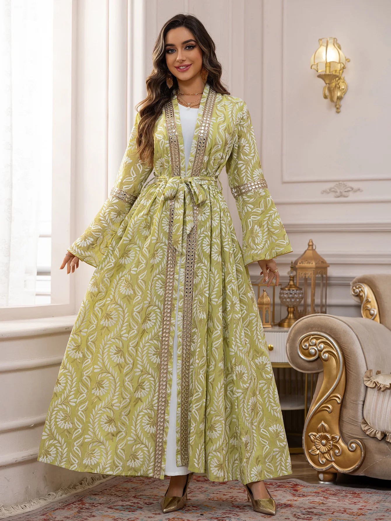 2PCS Muslim Women Dress Dubai Abaya Kaftan Turkey Embroidery Jalabiya African Party Gown Arab Robe Islam Clothing Kebaya Caftan