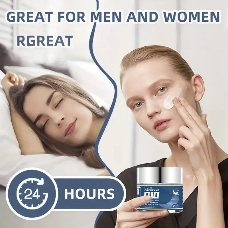 Collagen Anti Wrinkle Cream Night Skin Care Face Q10 Coenzyme Products With Hyaluronic Acid Moisturizing  Lighten Fine Lines