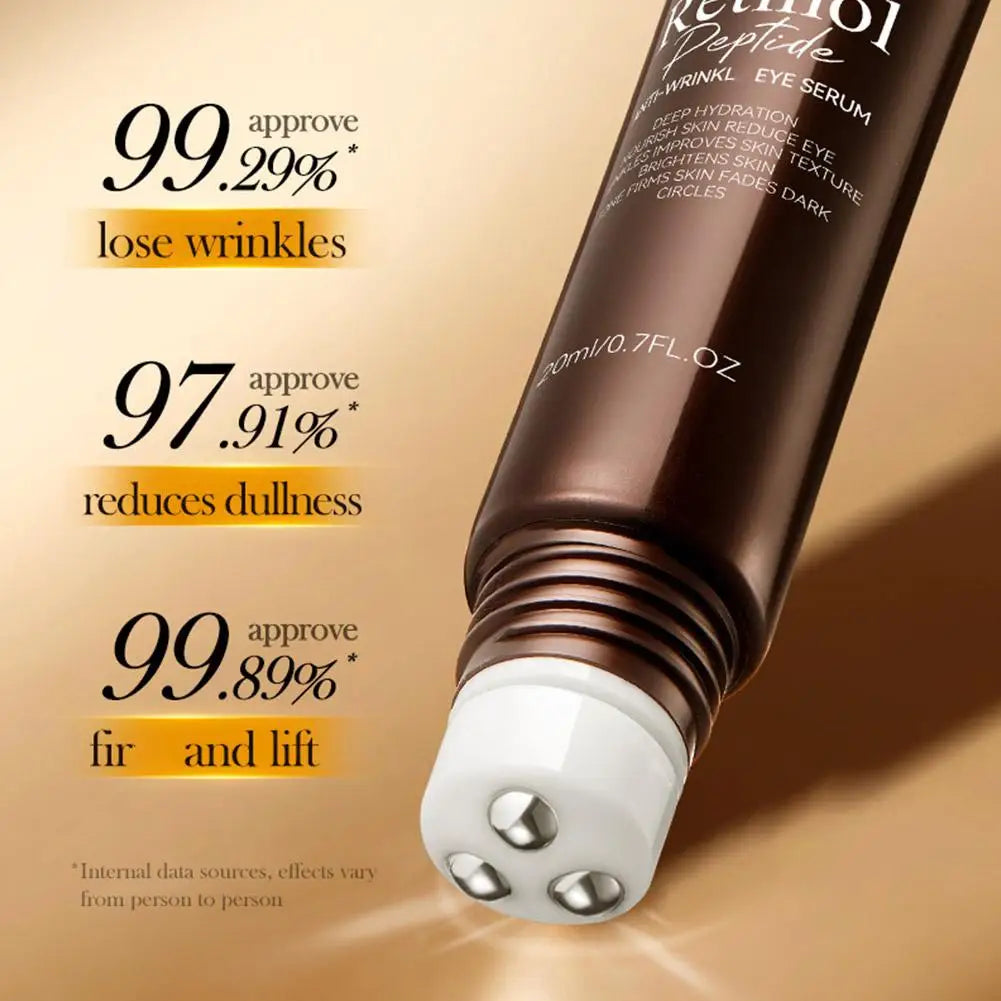 FAYANKOU 20ML Retinol Anti Wrinkle Eye Serum Peptide Dark Remove Bags Eye Cream Repairing Moisturizing Puffiness Korean Cir W1B6