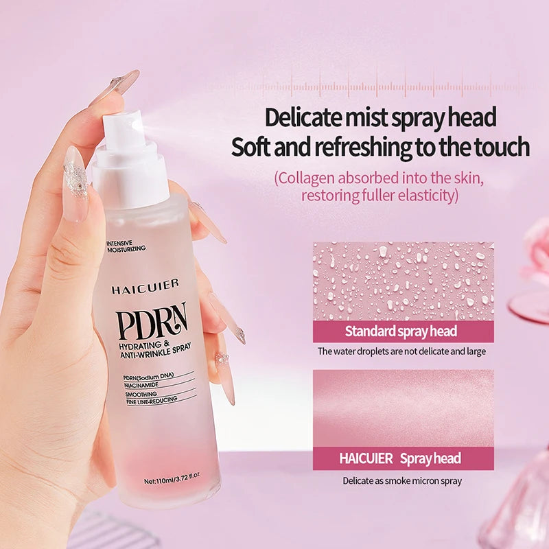 PDRN Essence Moisturizing Spray Hydrating Clear Lasting Hydrating Skincare Set Refreshing NonGreasy Fast-Acting Brighten Essence