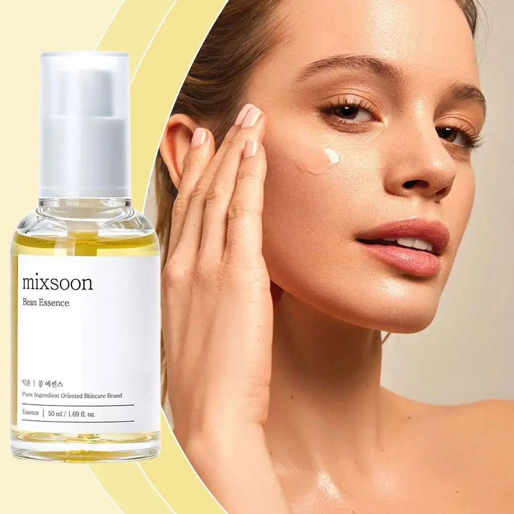 Mixsoon Korean Skincare Collection, Bean Cream & SPF50 Sunscreen & Centella Cleanser, Soy Extract Hydrating Brightening,Soothing