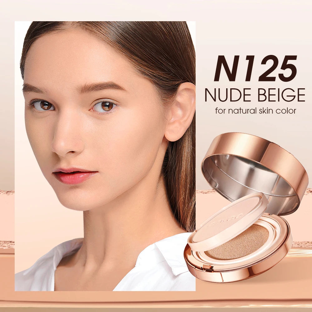 O.TWO.O Air Cushion Cream Face Powder 24h 2 In 1 Long-Lasting Oil-control Matte Soft Focus Concealer Makeup Pressed Powder Cream