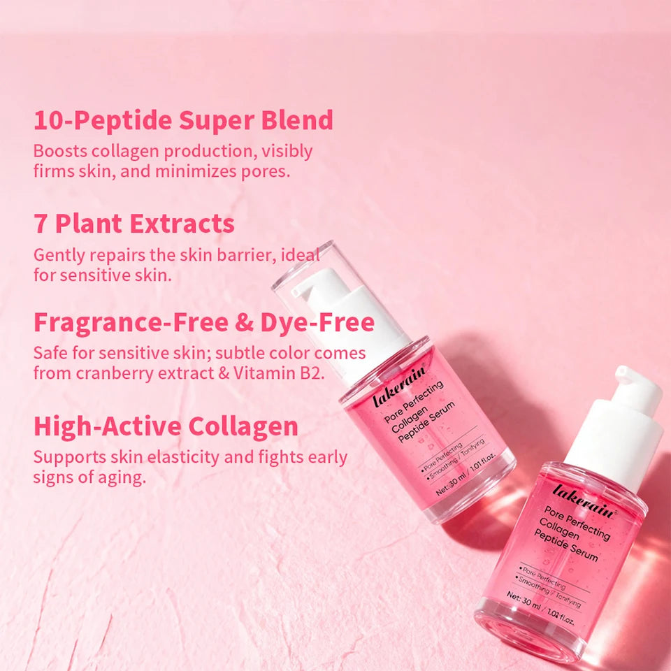 Lakerain Collagen Peptide Essence Deep Moisturizing Gentle Barrier Repair Elasticity and Smooth Complexion Skin Care Serum