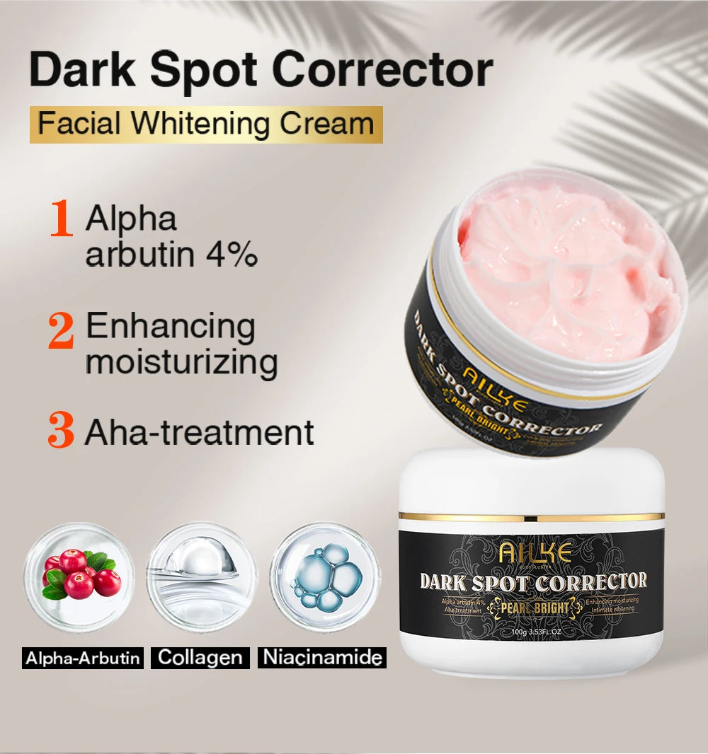 AILKE Collagen Whitening Kit, Moisturizer, Hydration, Dark Spot Removal Cream, Brightening Body Lotion, armpit Whitening Cream