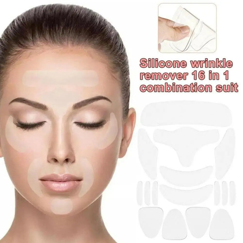 Wrinkle Resistant Silicone Patches Adhesive Face Forehead Neck Eye Wrinkle Remover Pad Sticker Lifting Tapes Skin Care