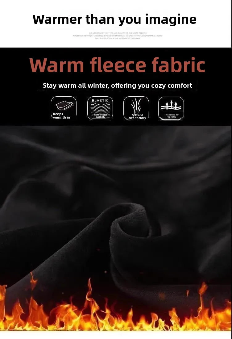 Lamb Velvet Thiened Fce Women's Autumn Winter Casual Pants High Waist Straight Leg Corduroy Trousers Trendy Outerwear
