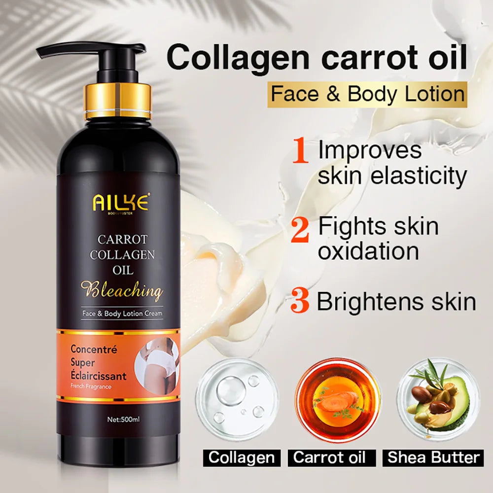 AILKE Collagen Whitening Kit, Moisturizer, Hydration, Dark Spot Removal Cream, Brightening Body Lotion, armpit Whitening Cream