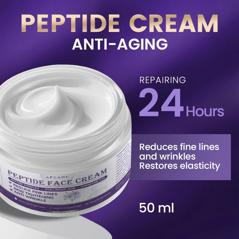 2025 New Wrinkle Peptide Cream For Anti-Aging Fade Fine Lines Lifting Firming Cream Face Skin Care Korean Product