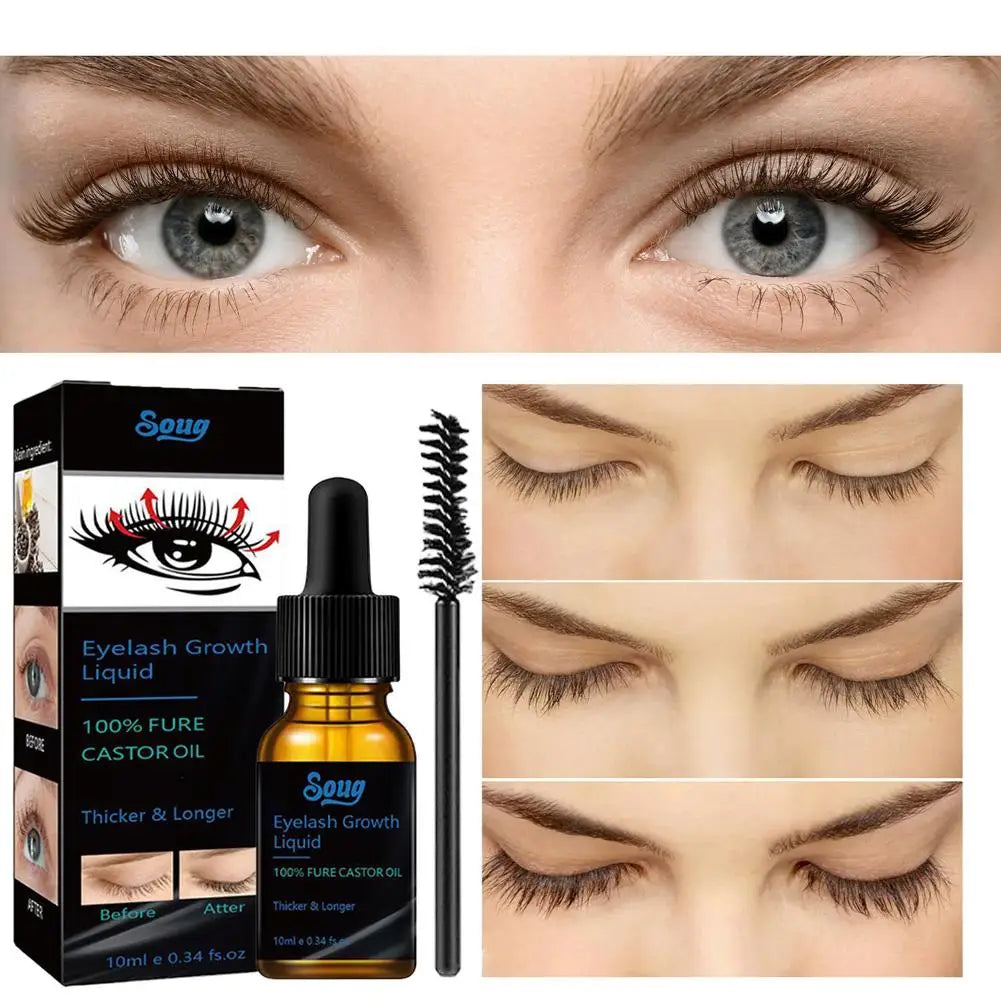 Eyelash Fast Grow Serum Lengthen Thicken Natural Curl Enlargement Voluminous Eyelash Enhancer Serum Eyebrows Thicker