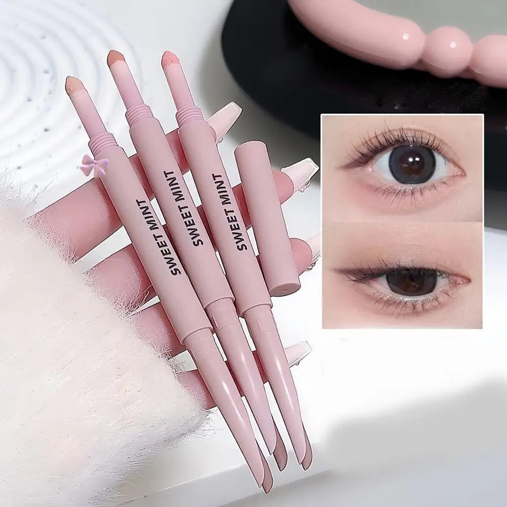 Meniscus Double-end Lying Silkworm Eyeliner Pencil Diamond Glitter Matte Aegyosal Pen Brightening Cream Shadow Highligher Makeup
