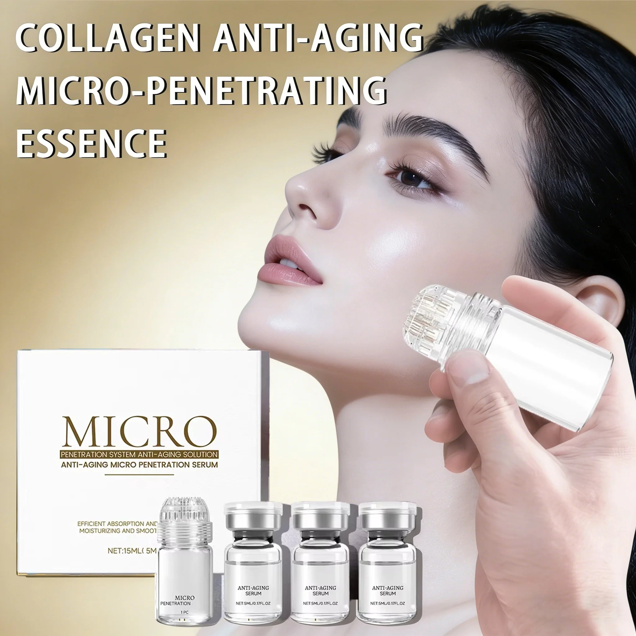Collagen Anti-Wrinkle Essence Hydrating Firming Pore-cleaning Anti-aging Essence Set