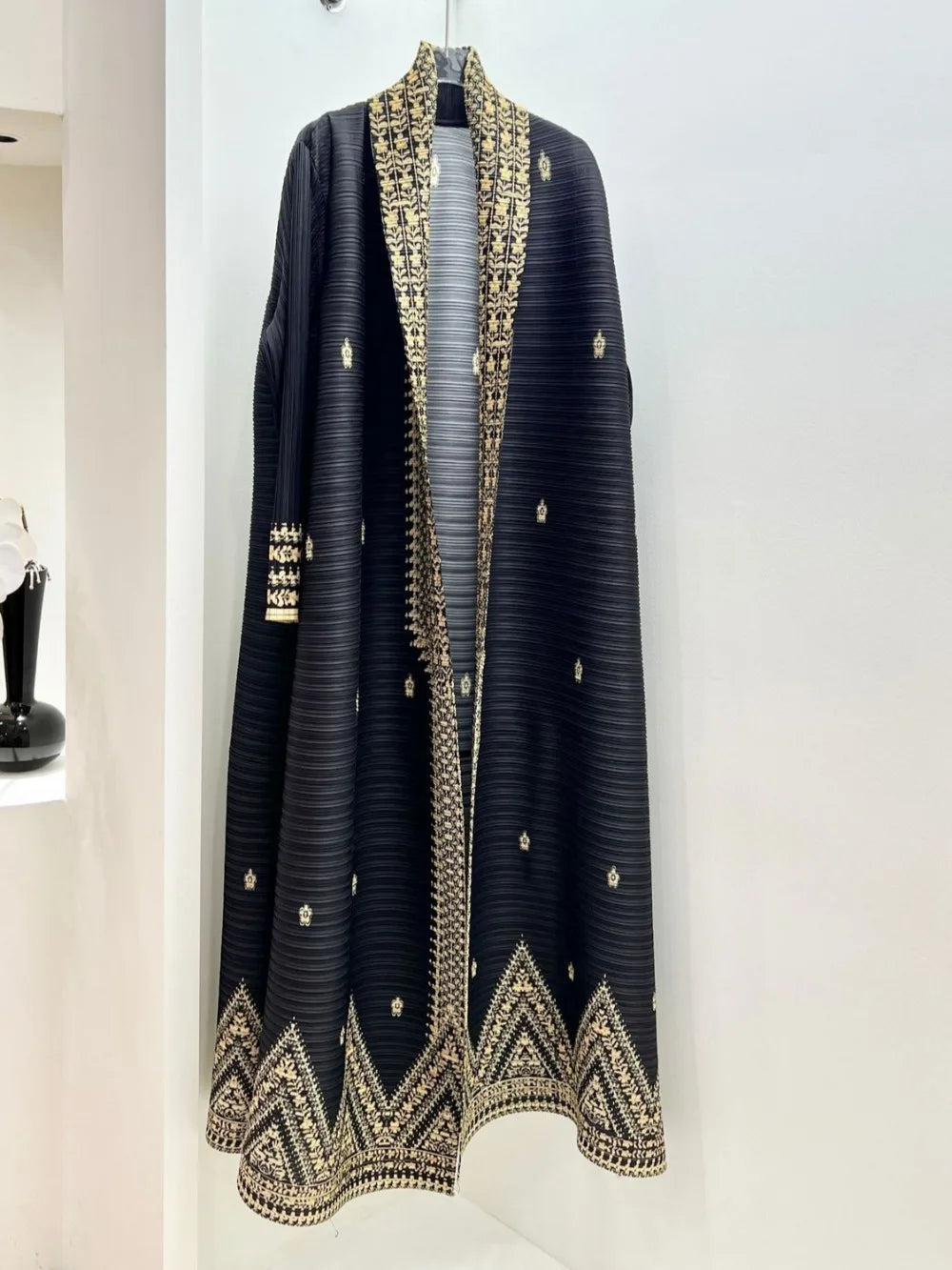 Eid Muslim Dress for Women Abaya Ramadan Print Pleated Cardigan Jalabiya Party Long Robe Morocco Dubai Kaftan Vestidos Largos