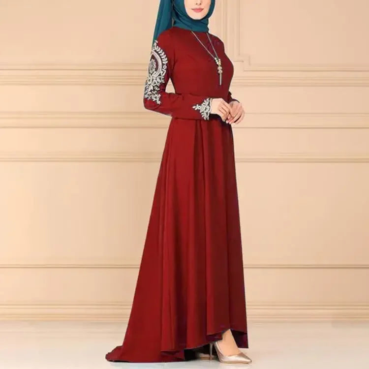 Kaftan Muslim Women Long Dress Party Prayer Ramadan Islamic Maxi Robe Bangladen Pakistan Gown Elegant Vintage Eid Mubarak Elbise