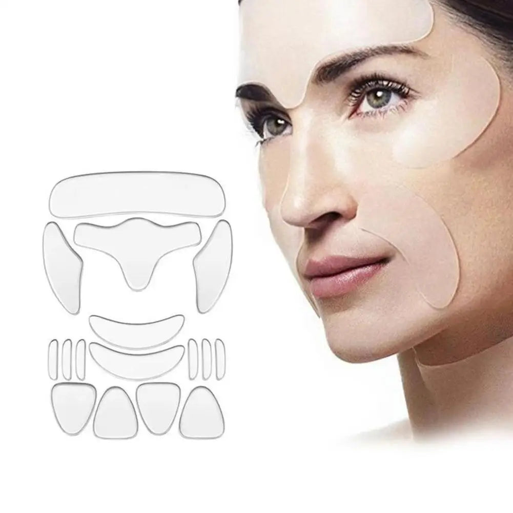Wrinkle Resistant Silicone Patches Adhesive Face Forehead Neck Eye Wrinkle Remover Pad Sticker Lifting Tapes Skin Care