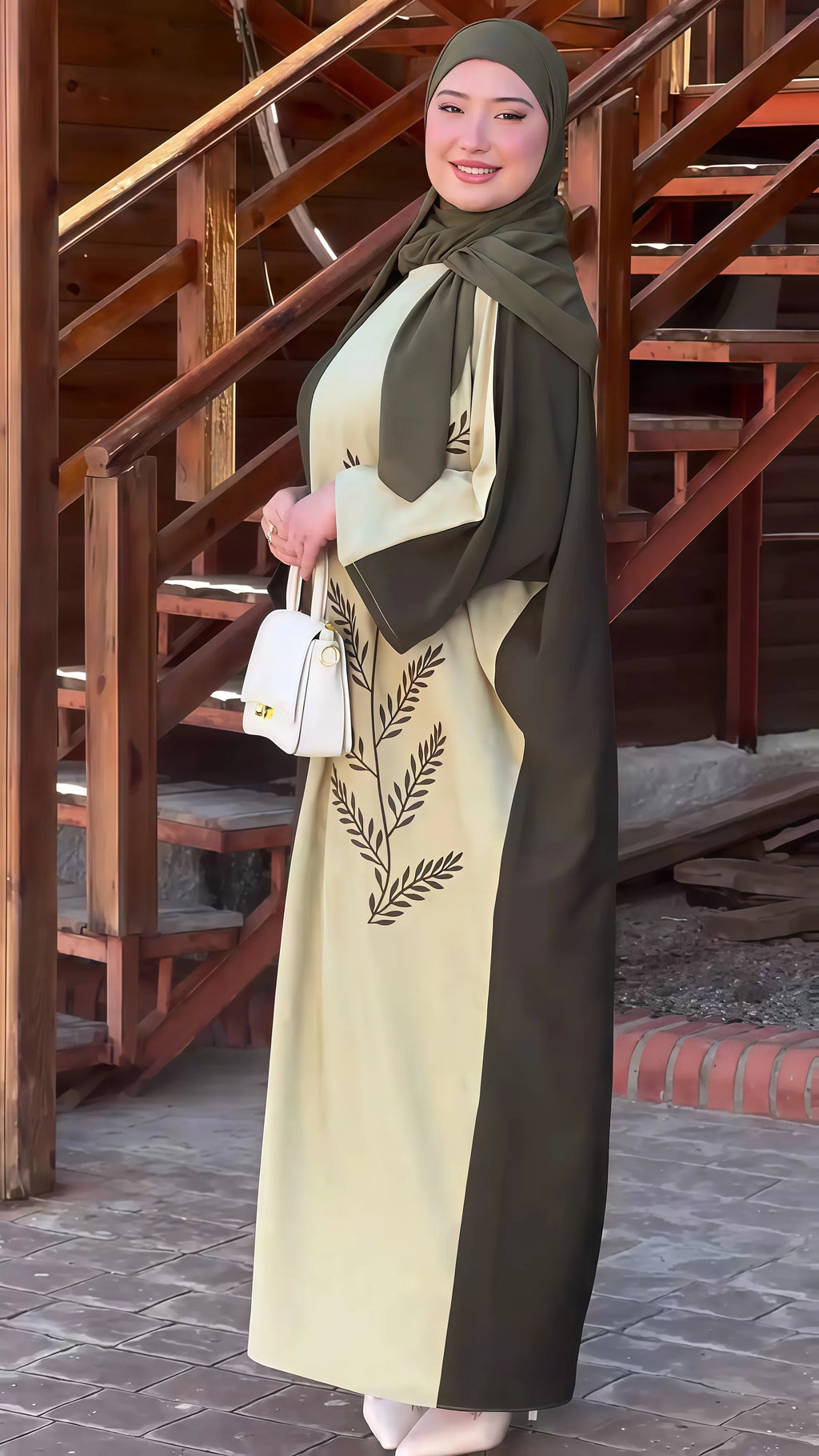 عباءة نسائية تجمع بين الأناقة والاحتشام بتدرج لونين مميز يضيف لمسة عصرية ورقي إلى مظهرك.