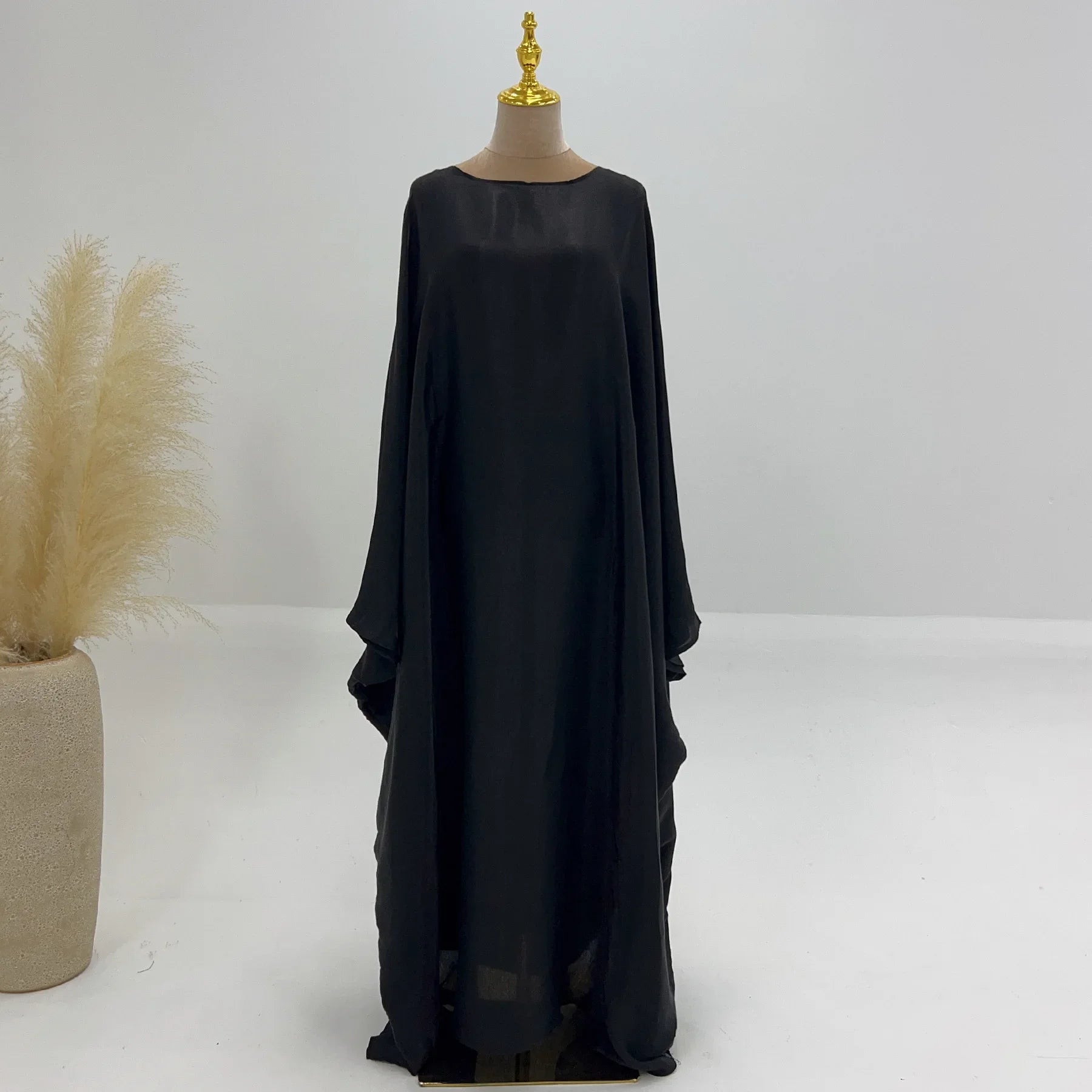 Marocain Kaftan Women Batwing Sleeve Modest Dress Dubai Turkey Abaya Eid Mubarak Djellaba Islam Jalabiya Prayer Garemnt Ramadan