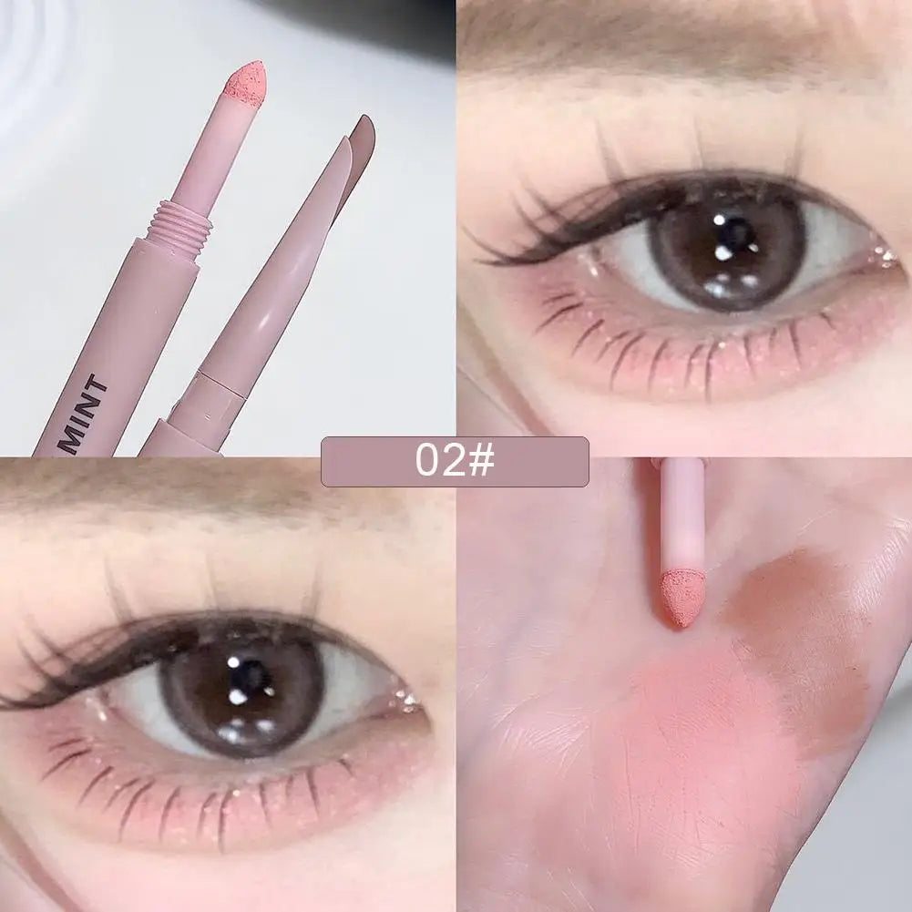 Meniscus Double-end Lying Silkworm Eyeliner Pencil Diamond Glitter Matte Aegyosal Pen Brightening Cream Shadow Highligher Makeup