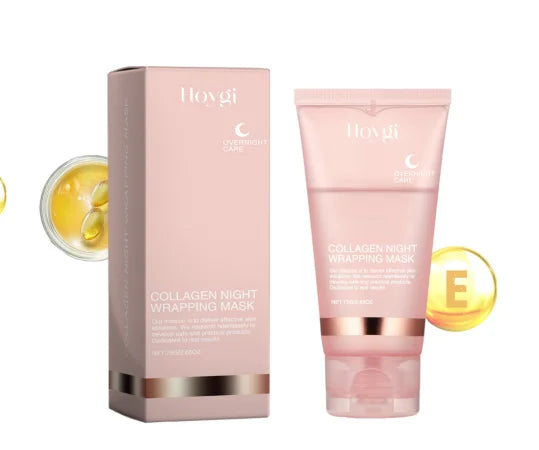 Collagen Overnight Wrapping Peel Off Facial Mask Korean Collagen Night Wrapping Mask Deeply Hydrates Night Care Mask Cream